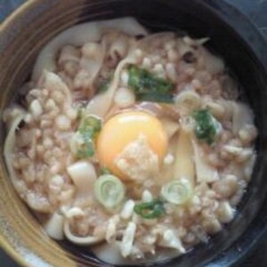 釜玉たぬき✿きしめん